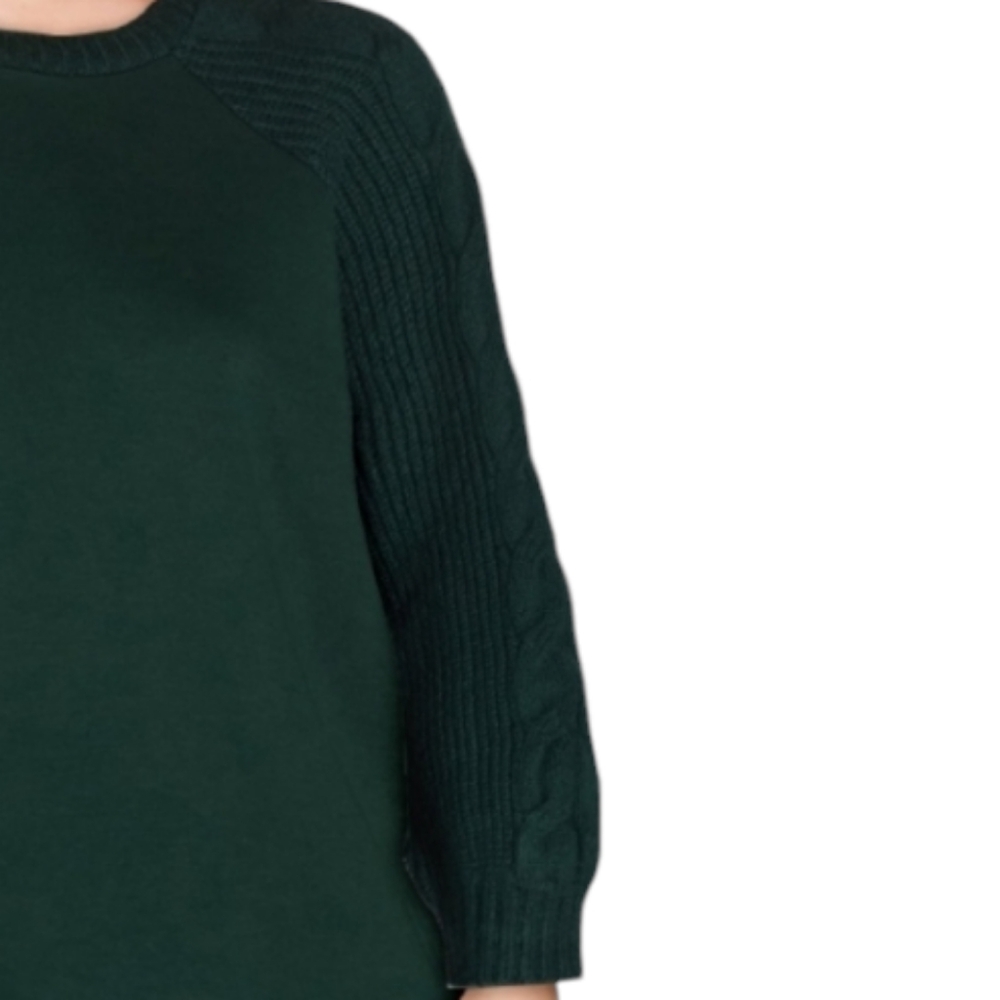 Time and Tru. Women's Green Crewneck Sweater. Size XXL. NWT. - Picture 9 of 9